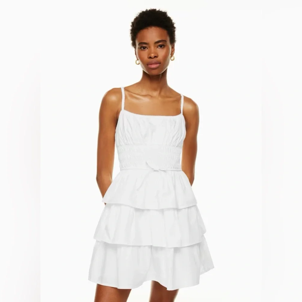 Wilfred Blooming Poplin Dress in Blue - Picture 1 of 8